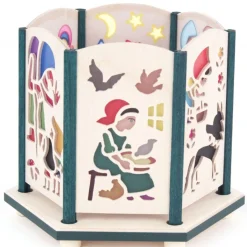 Erzgebirge Handarbeit Candle Holder - Fairytale Windows| Candleholders