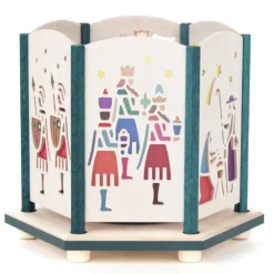 Erzgebirge Handarbeit Candle Holder - Nativity Windows| Candleholders