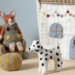 En Gry & Sif Children'S Figurines - Festive Fox House| Felt Figurines