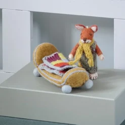 En Gry & Sif Children'S Figurines - Festive Fox House| Felt Figurines