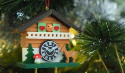Christian Ulbricht Cuckoo Clock - Forest Cabin With Baby Deer - Christmas Tree Decoration| All Tree Decorations
