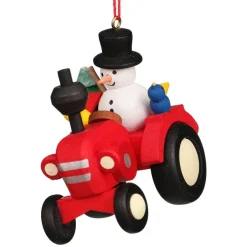 Christian Ulbricht Farmer Snowman On Tractor - Christmas Tree Decoration| All Tree Decorations