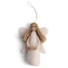 En Gry & Sif Felt Christmas Tree Decoration - Angel With Golden Halo| Felt Christmas Tree Decorations