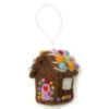 En Gry & Sif Felt Christmas Tree Decoration - Gingerbread House| All Tree Decorations