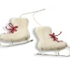 En Gry & Sif Felt Christmas Tree Decoration - Ice Skates (White)| Felt Christmas Tree Decorations