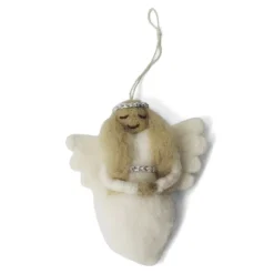 En Gry & Sif Felt Christmas Tree Decoration - Angel (Gloria)| All Tree Decorations