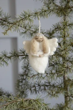 En Gry & Sif Felt Christmas Tree Decoration - Angel (Gloria)| All Tree Decorations