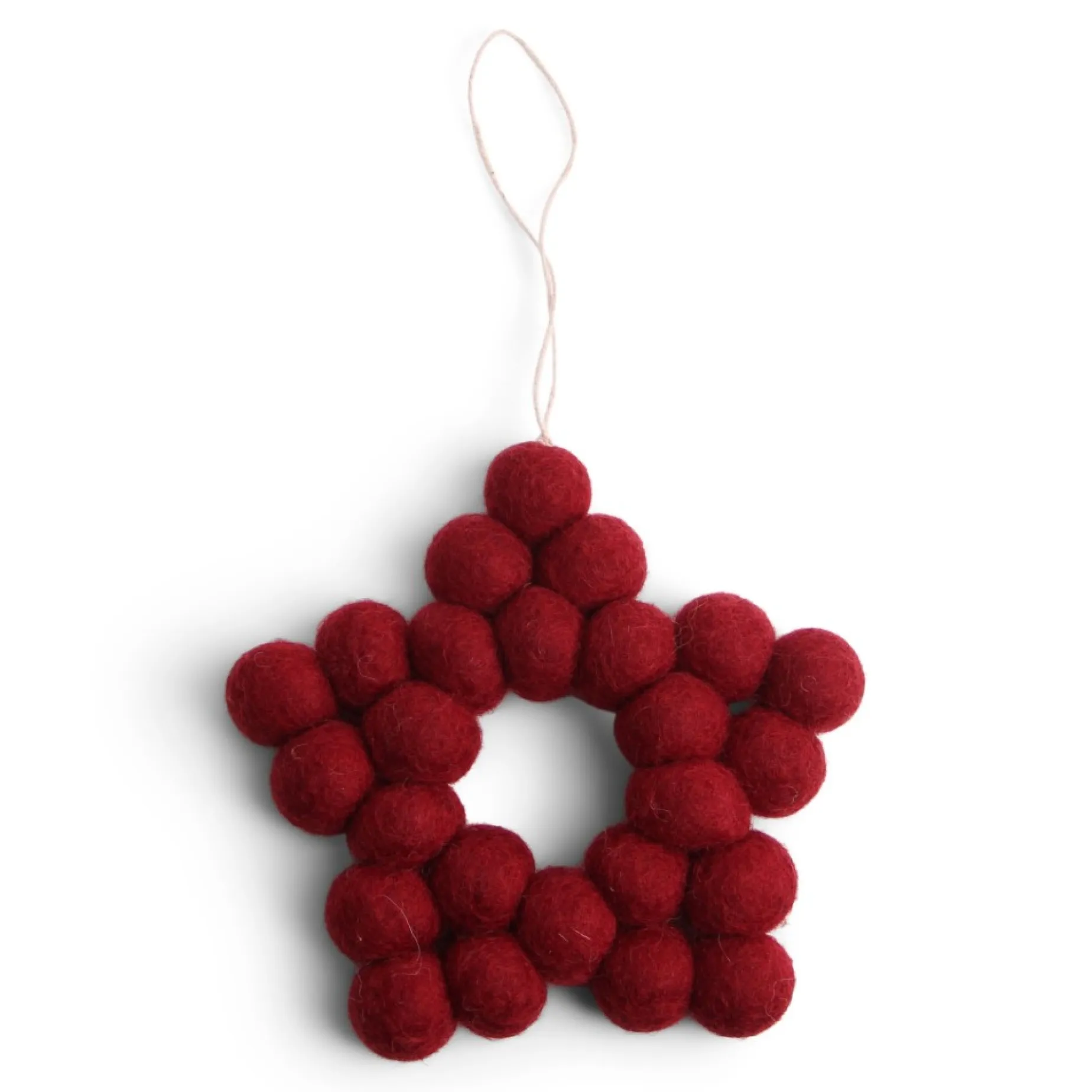 En Gry & Sif Felt Christmas Tree Decoration - Bauble Star| All Tree Decorations