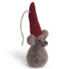 En Gry & Sif Felt Christmas Tree Decoration - Christmas Mouse| All Tree Decorations
