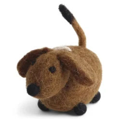 En Gry & Sif Felt Christmas Tree Decoration - Dog (Dachshund)| Felt Christmas Tree Decorations