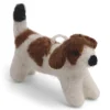 En Gry & Sif Felt Christmas Tree Decoration - Dog (Jack Russell)| Felt Christmas Tree Decorations