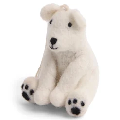 En Gry & Sif Felt Christmas Tree Decoration - Polar Bear Trio| Felt Christmas Tree Decorations