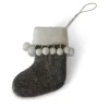 En Gry & Sif Felt Christmas Tree Decoration - Christmas Stockings With Pom-Poms| Felt Christmas Tree Decorations