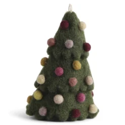 En Gry & Sif Felt Christmas Tree Decoration - Christmas Tree With Baubles| Felt Christmas Tree Decorations