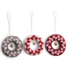 En Gry & Sif Felt Christmas Tree Decoration - Wreaths (Set Of 3)| Felt Christmas Tree Decorations