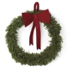 En Gry & Sif Felt Christmas Wreath - Green Wreath With Red Bow (Large)| Wreaths