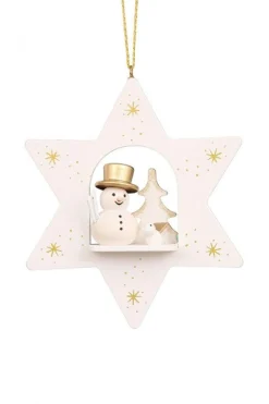 Christian Ulbricht Gilt Star - Snowman - Christmas Tree Decoration| All Tree Decorations