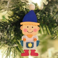 Graupner Gnome Children (Boy In Green) - Christmas Tree Decoration| All Tree Decorations