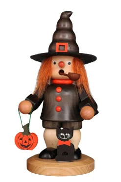 Christian Ulbricht Halloween Incense Burner - Premium - Witch With Cat| Halloween Incense Burners