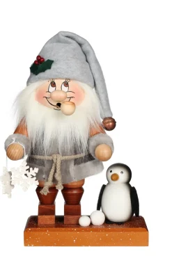 Christian Ulbricht Incense Burner - Collector'S Edition - Dwarf In Silver With Penguin| Premium Dwarf Incense Burners