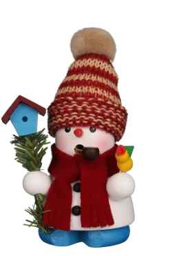 Christian Ulbricht Incense Burner - Mini - Snowman With Birdhouse| Small Incense Burners