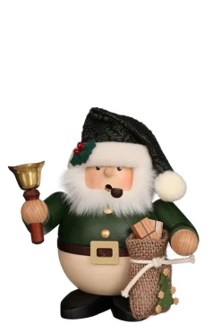 Christian Ulbricht Incense Burner - Premium - Santa With Bell (Green)| Traditional Incense Burners