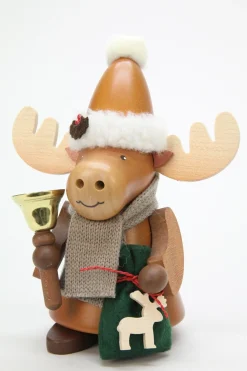 Christian Ulbricht Incense Burner - Premium - Hugo The Christmas Moose With Bell| All Incense Burners
