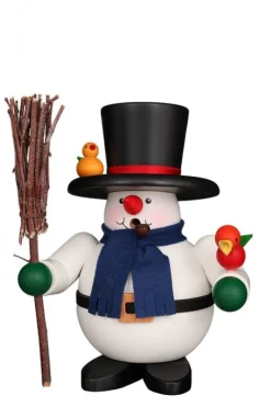 Christian Ulbricht Incense Burner - Premium - Friendly Snowman With Broom| All Incense Burners