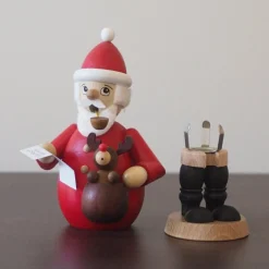 Paul Ullrich Incense Burner - Santa With Baby Rudolph And Christmas List| Small Incense Burners