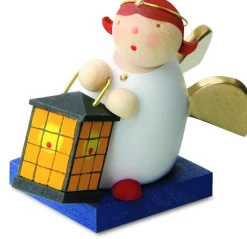 Gunter Reichel Little Angel Figurine - Guardian Angel With Lantern (Square)| Guardian Angels