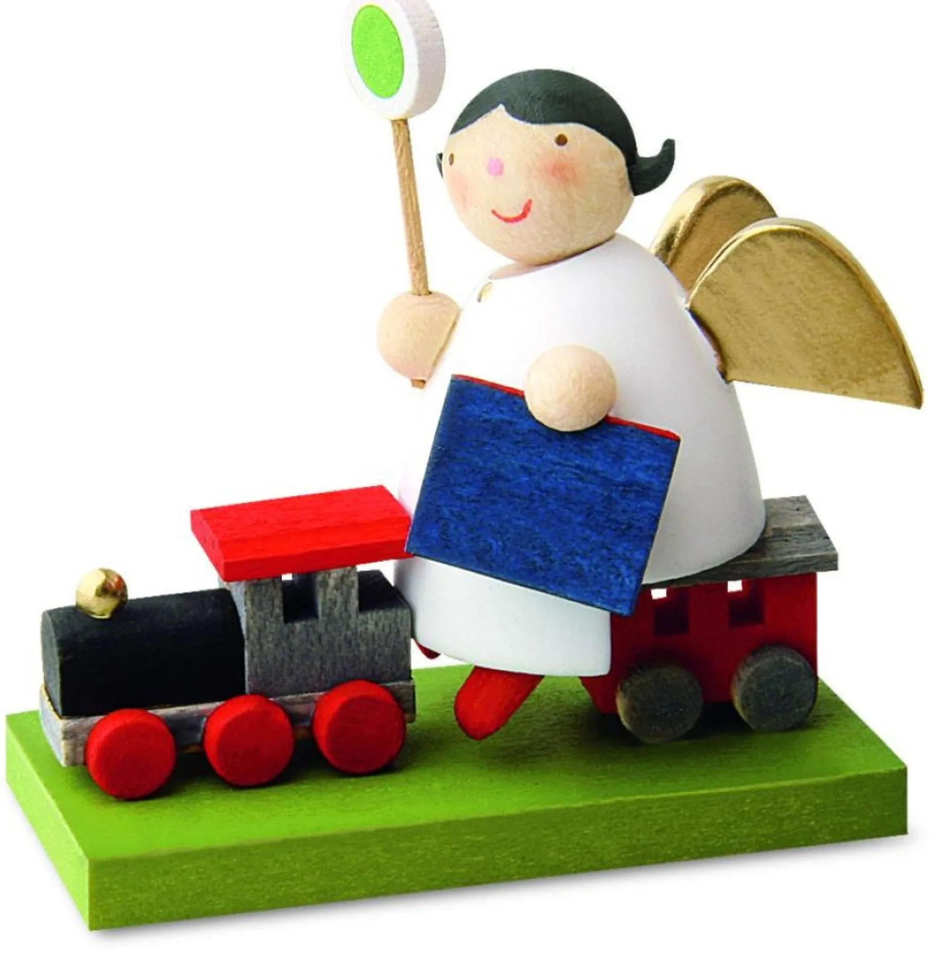 Gunter Reichel Little Angel Figurine - Guardian Angel On Train| Guardian Angels