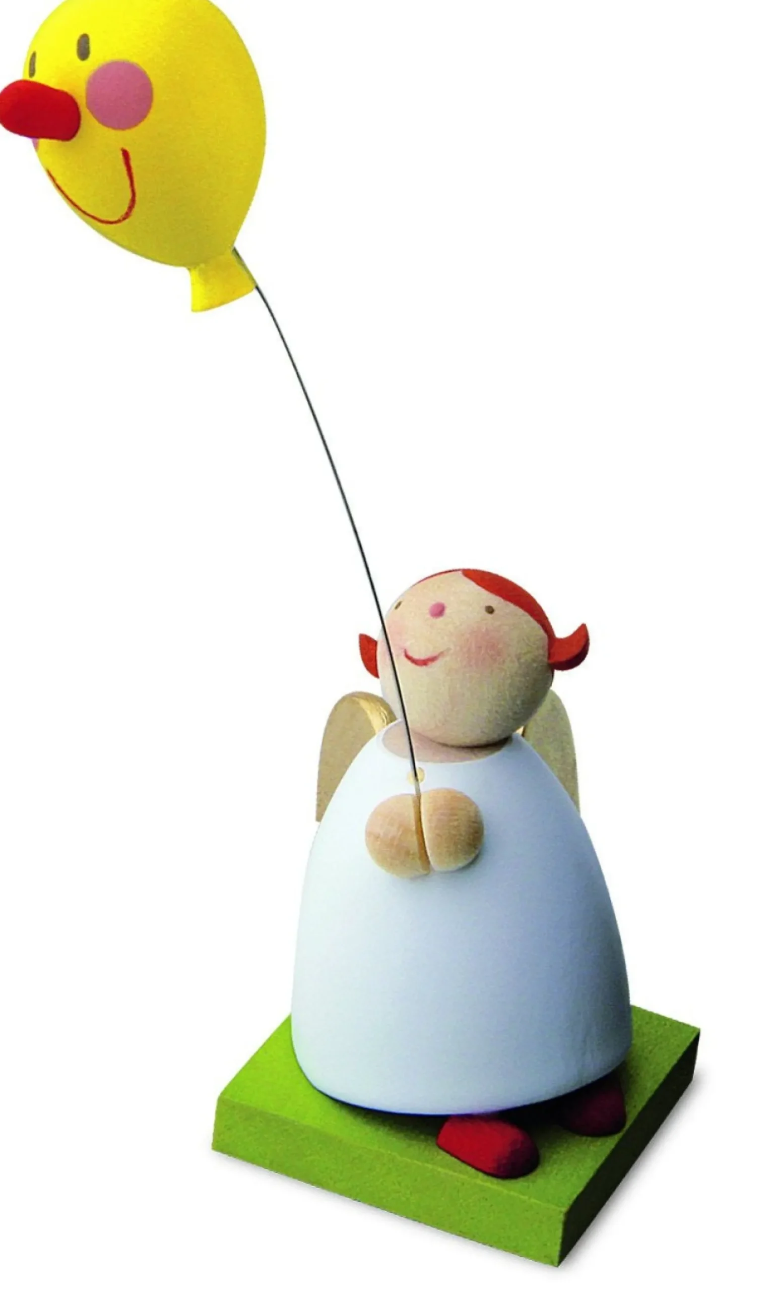 Gunter Reichel Little Angel Figurine - Guardian Angel With Balloon Face| Guardian Angels