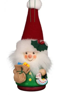 Christian Ulbricht Little Gnome Christmas Tree Decoration - Santa In Red And Green| All Tree Decorations