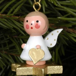 Christian Ulbricht Mini Angel - Floating On A Star - Christmas Tree Decoration| All Tree Decorations