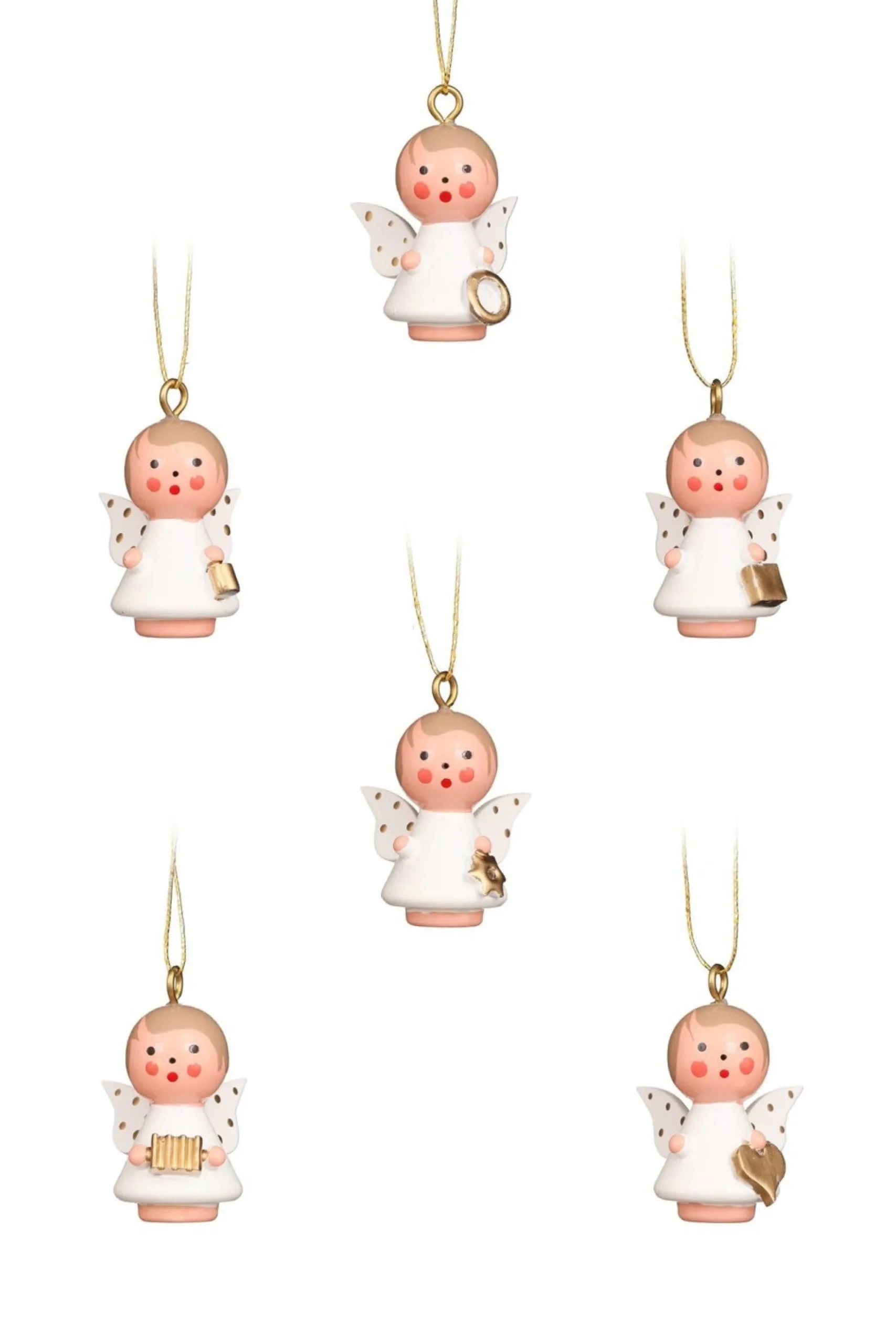 Christian Ulbricht Mini Angel - Golden Wings - Christmas Tree Decoration| All Tree Decorations