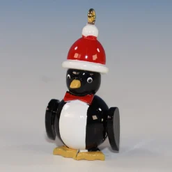 Paul Ullrich Mini Penguin With Santa Hat - Christmas Tree Decoration| All Tree Decorations