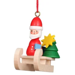 Christian Ulbricht Mini Sled - Santa - Christmas Tree Decoration| All Tree Decorations