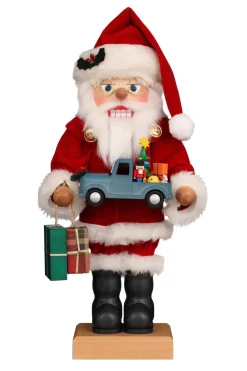 Christian Ulbricht Nutcracker (Premium Collector'S Edition) - Santa With Blue Car| All Nutcrackers