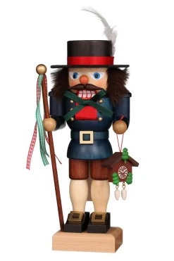 Christian Ulbricht Nutcracker (Small) - Black Forest Friend With Clock| Small Nutcrackers