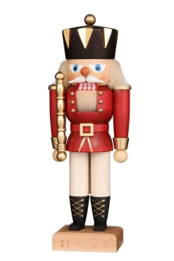 Christian Ulbricht Nutcracker (Small) - King With Gloss Red Coat| All Nutcrackers