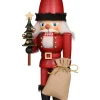 Christian Ulbricht Nutcracker (Small) - Santa With Colourful Christmas Tree| Small Nutcrackers