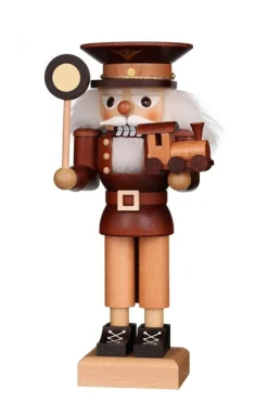 Christian Ulbricht Nutcracker (Small) - Train Conductor (Natural)| Fall Nutcrackers