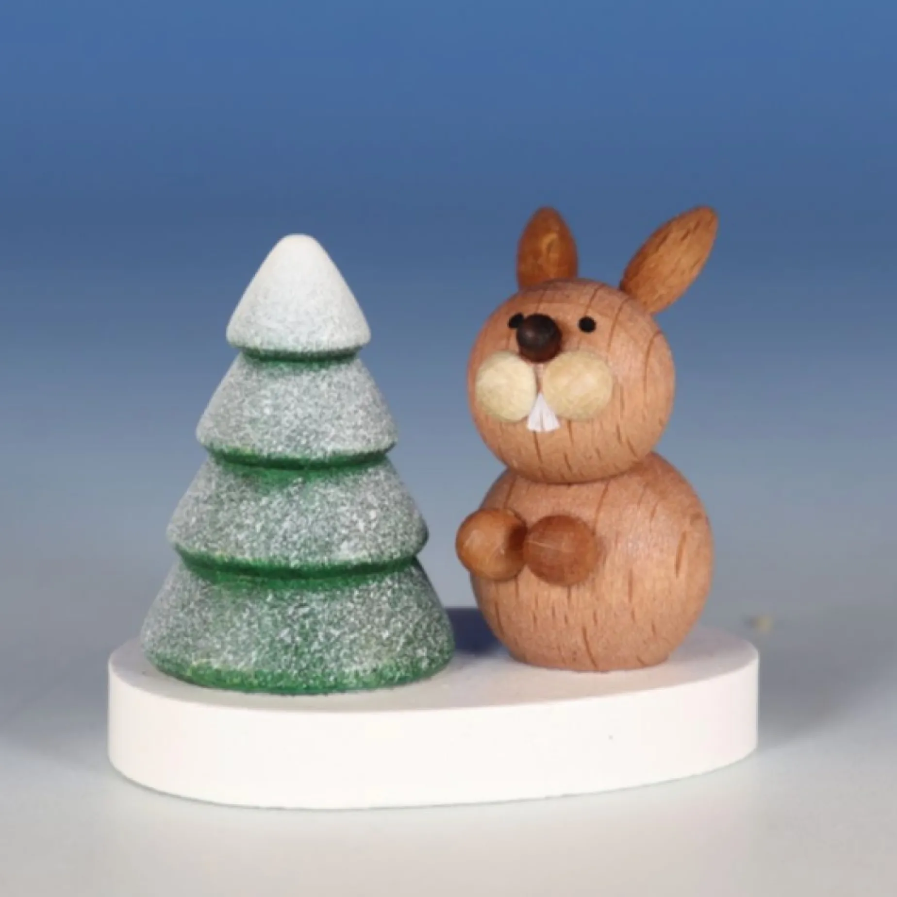 Paul Ullrich Weihnachtsmann Collectibles - Rabbit And Snowy Tree| Rudolph & Friends Collectibles