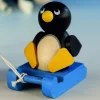 Paul Ullrich Weihnachtsmann Collectibles - Francine The Penguin On A Sled (Single)| Rudolph & Friends Collectibles