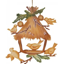 Erzgebirge Handarbeit Window Decoration - Birdhouse| Window Decorations